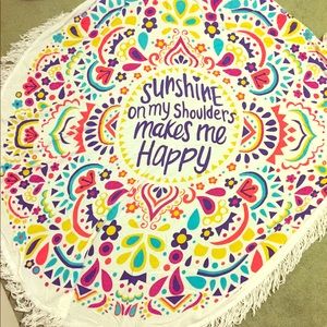 Round beach towel 🏖